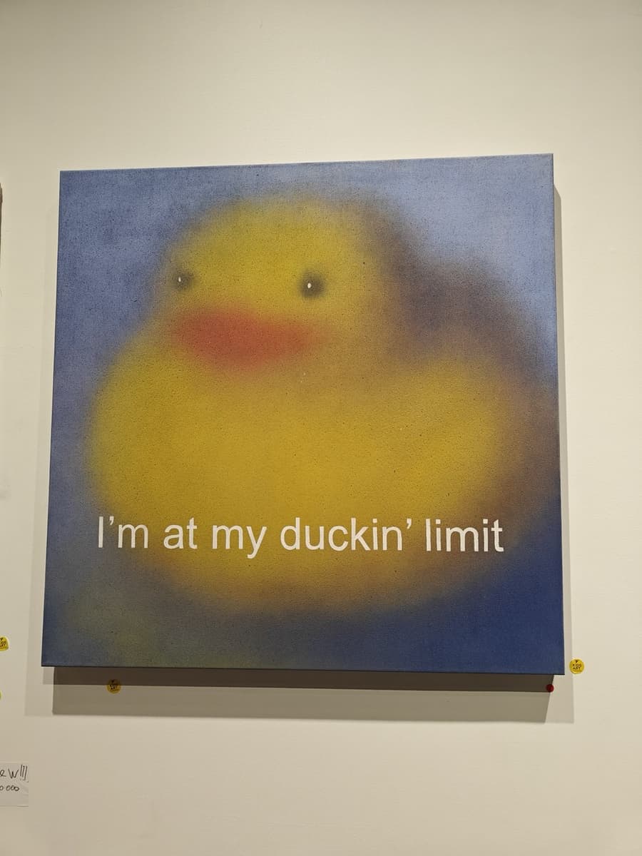 I'm at my duckin' limit