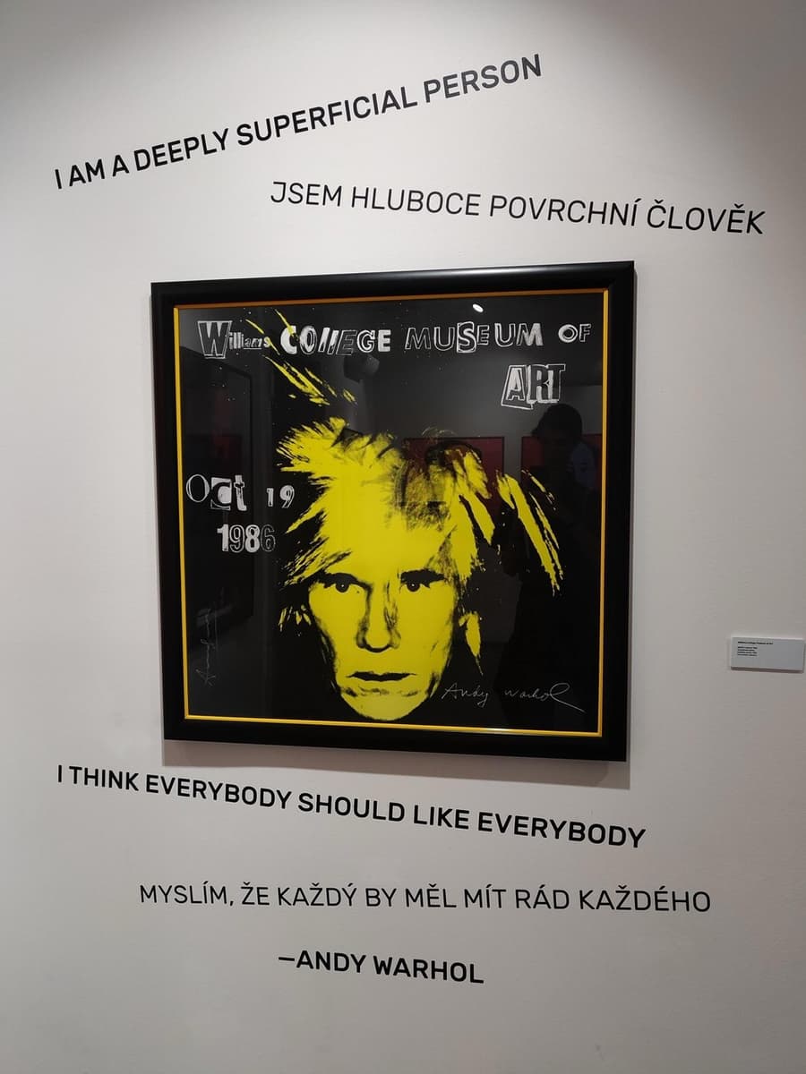 Энди Уорхол. Автопортрет (плакат выставки в Музее Уильямс-колледжа)