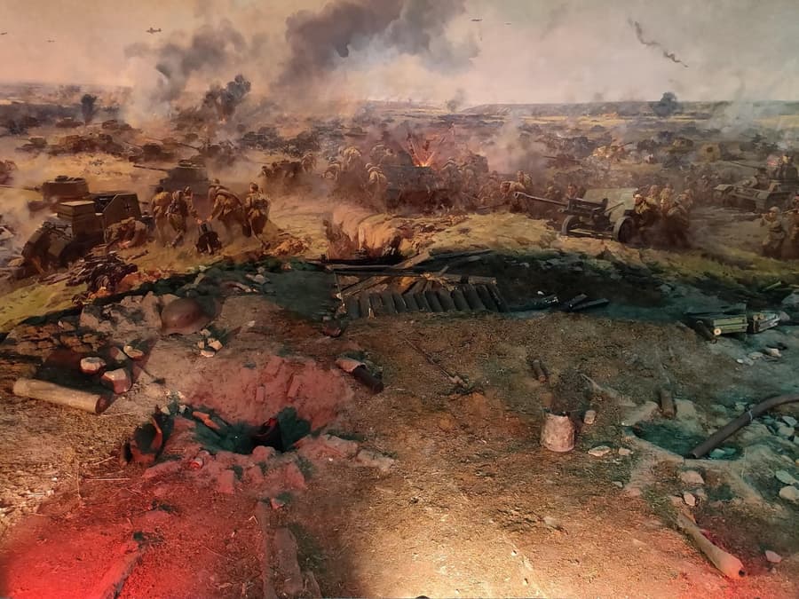 Танковое сражение под Прохоровкой 12 июля 1943 г. (диорама)