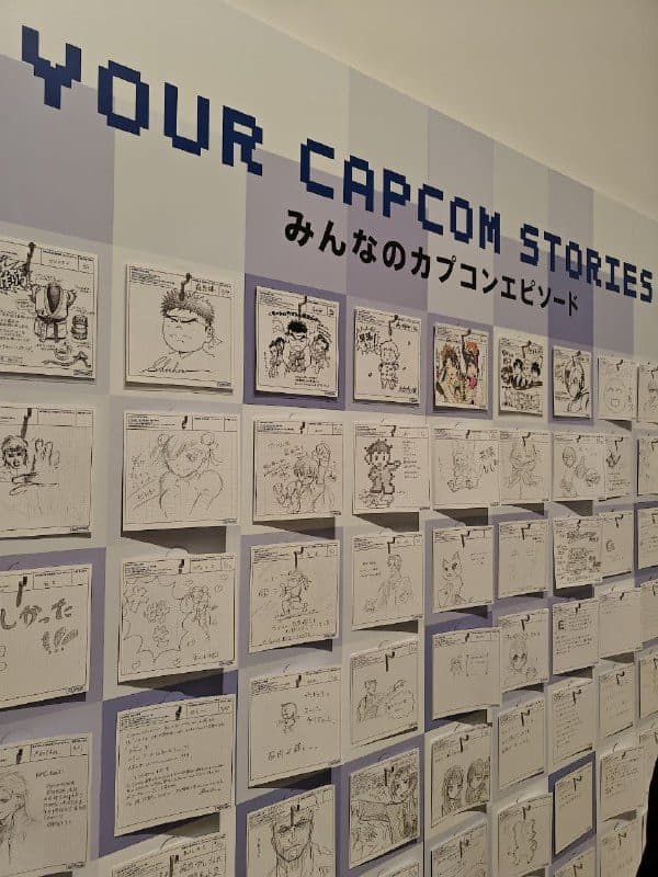 Стена «Your Capcom Stories» из записок посетителей