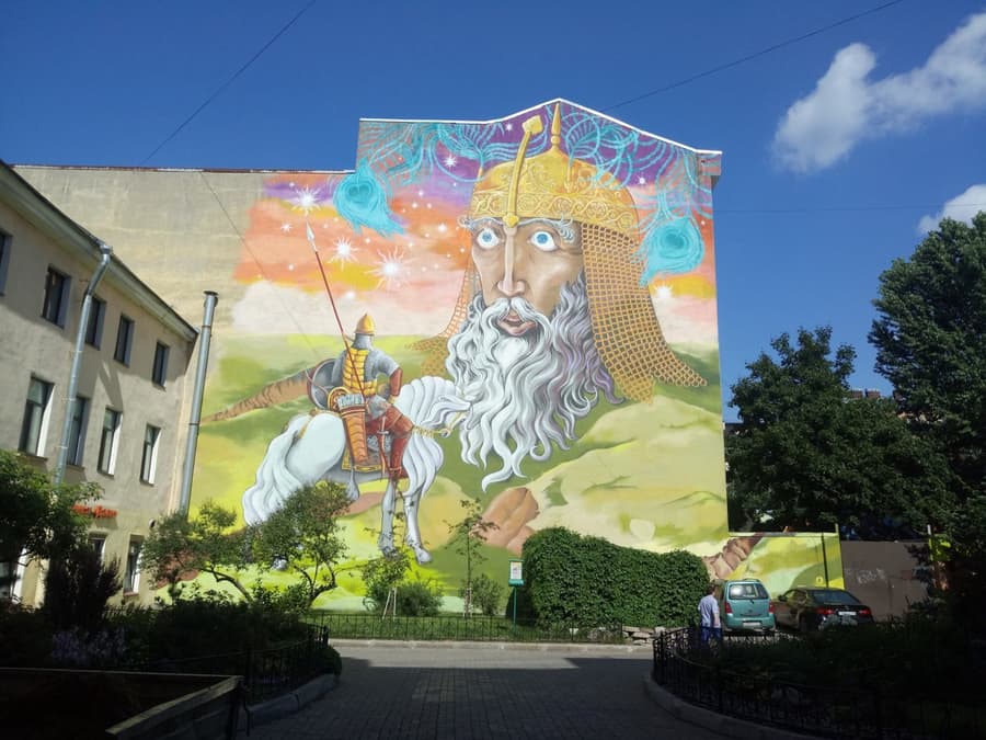 Уличное искусство: Санкт-Петербург, ул. Жуковского, 4 (Двор искусств)